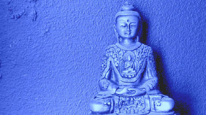 The Buddha during meditation