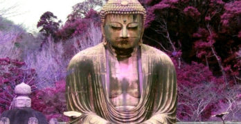 The Buddha sitting in meditation