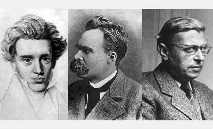 The existentialists - Kierkegaard, Nietzsche, Sartre